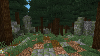 Ruins in forest