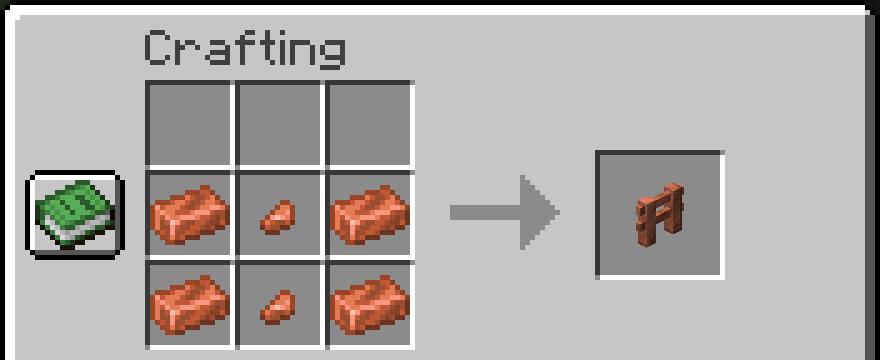 Copper Fence crafting (1.21.9+)