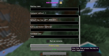 new keybind set with key capture