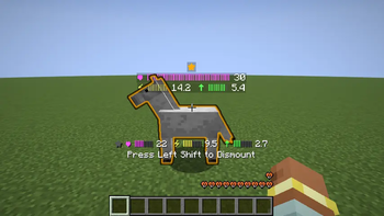 Riding HUD above the hotbar