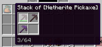 A Stack of Netherite Pickaxes