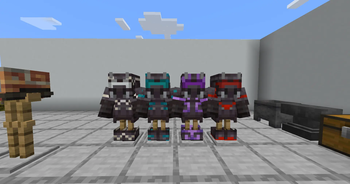 Some trimmed and colored diving armours!