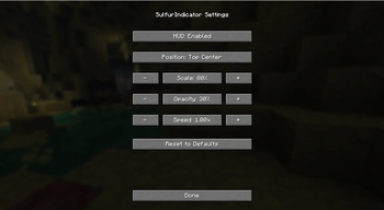 Config page