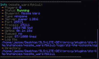 Server Info Dump