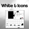 White & Icons