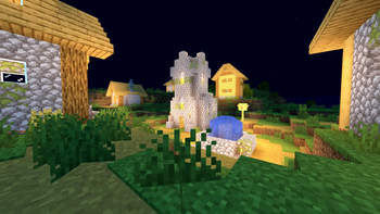 Village at night