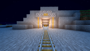 Mine at night