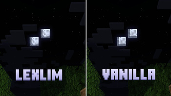 A comparison between the Vanilla moon and the LexLim moons!