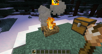 Roasting a marshmallow