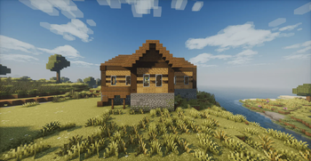 The cabin featured in the logo