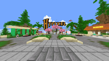 Hypixel Lobby with Shaders