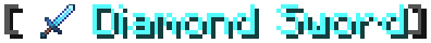 An enchanted Diamond Sword display in chat