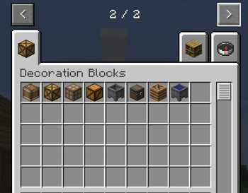 Decoration blocks