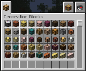 New decoration Blocks in Creative