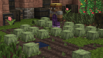 A farmer, tending to his crops.