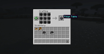 Polym Table Crafting