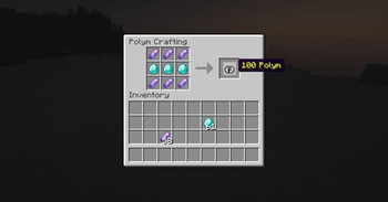 Craft coin from Minecraft item