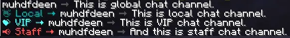 Configurable chat channels