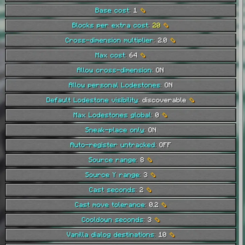 Configurating server from a command