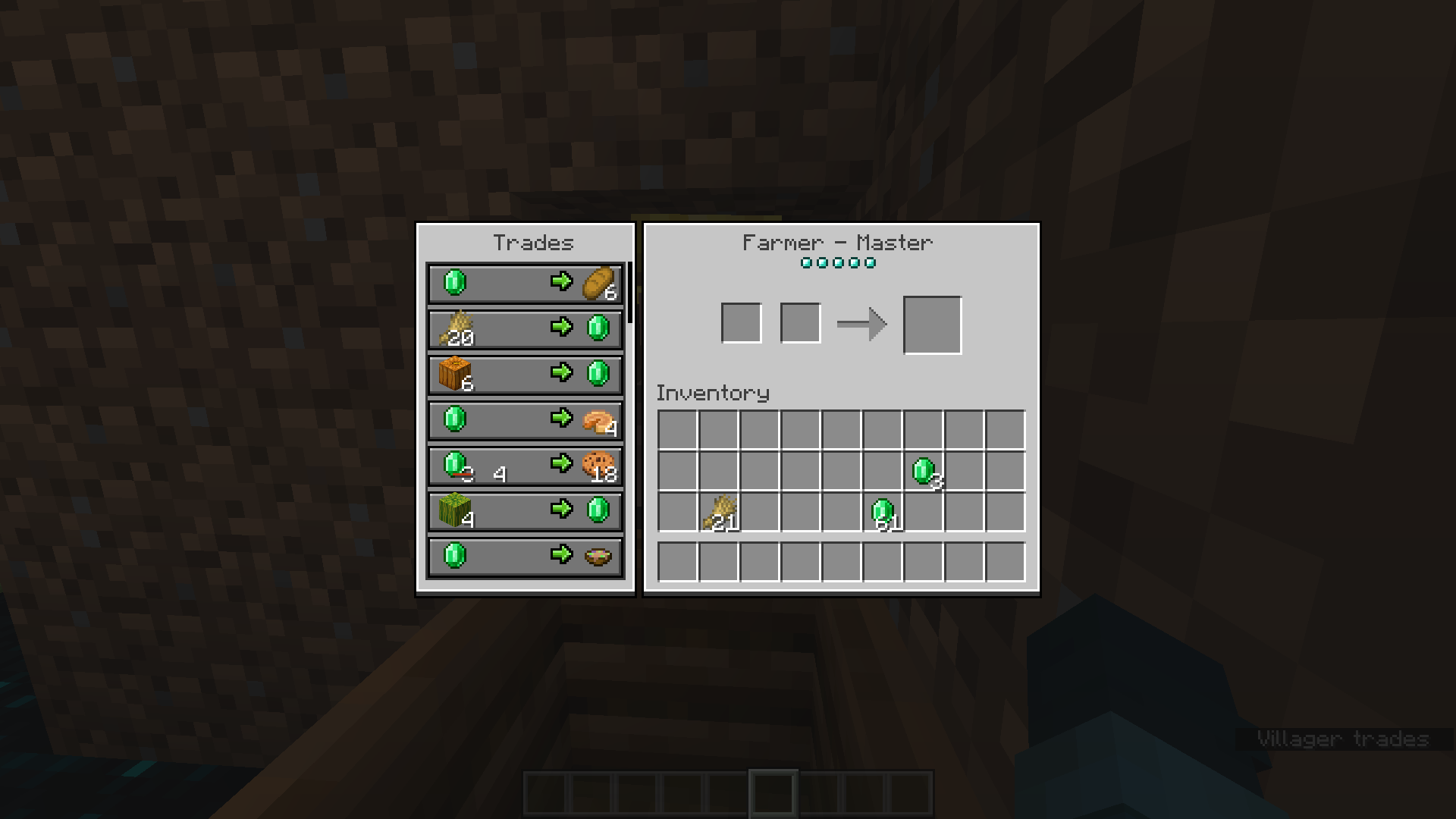 Villager Trading Interface