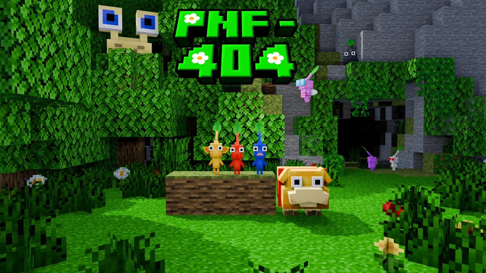 値下げ！Minecraft & Pikmin 4 セット Minecraft (Pikmin Cubed mod) - YouTube