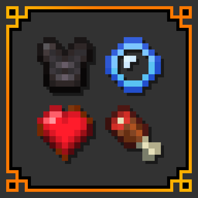 Recolored Survival Bars [Netherite]