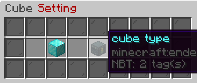 select cube type !
