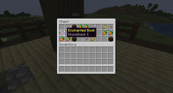A knockback book in a pillager outpost chest