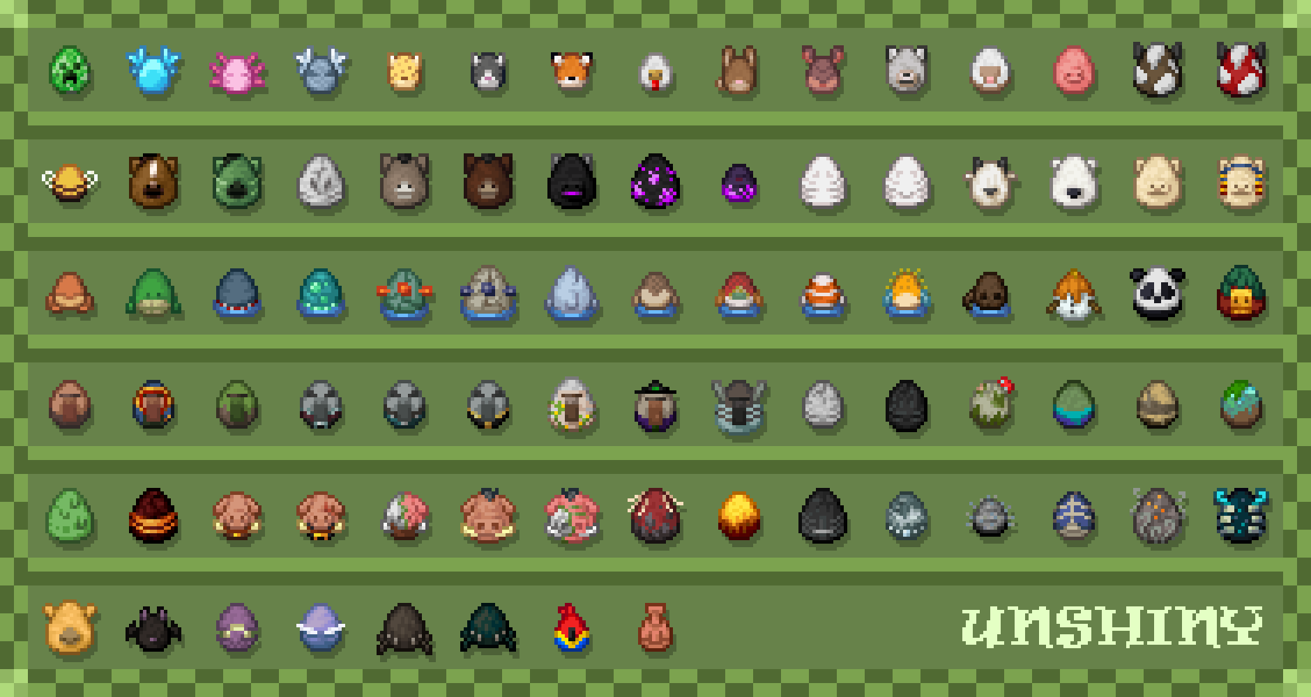 Unshiny Spawn Eggs