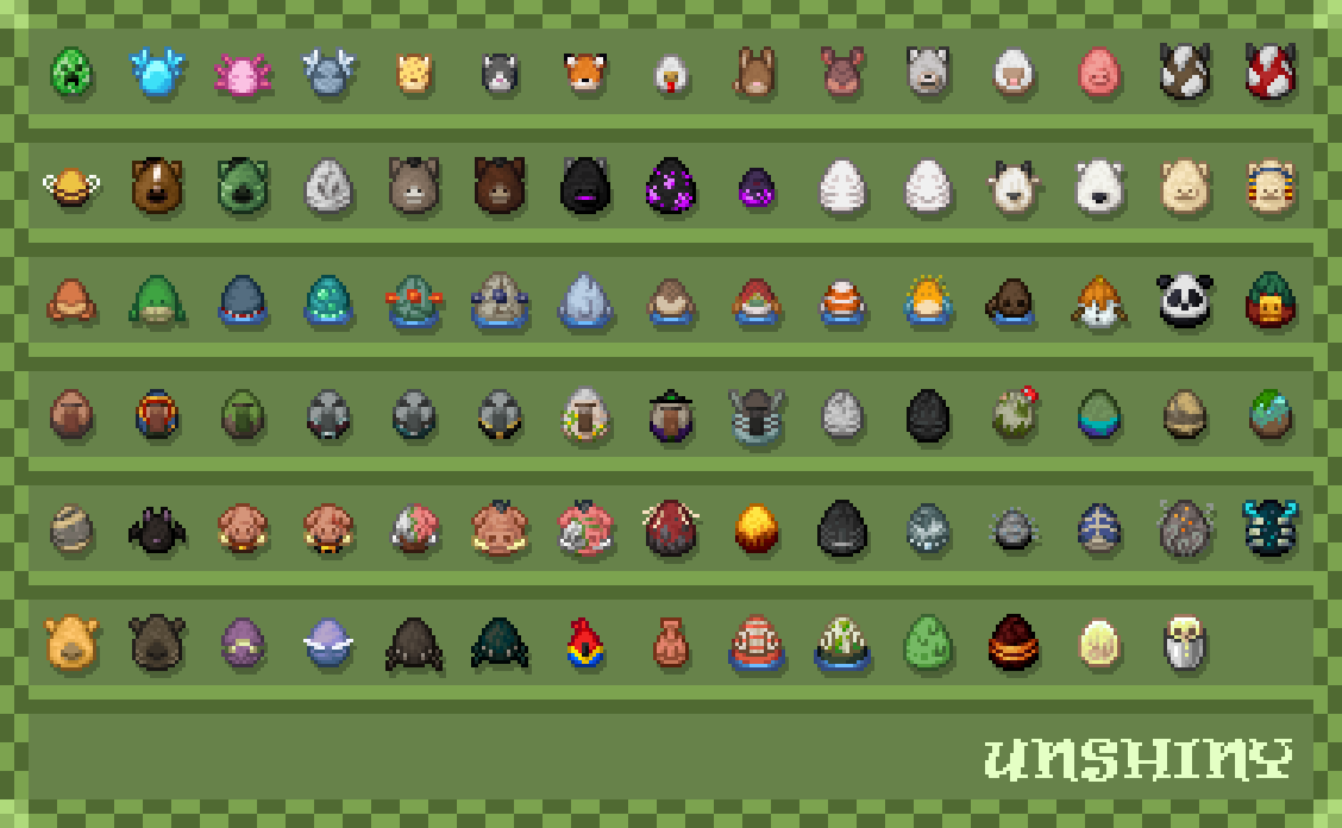 Unshiny Spawn Eggs