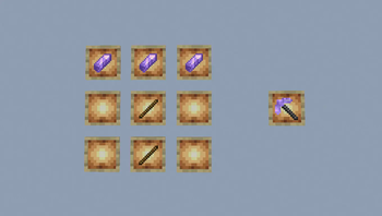 Amethyst pickaxe recipe