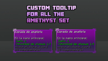 tooltips for amethyst items