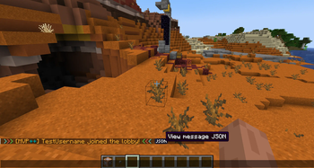 JSON icon/badge in chat