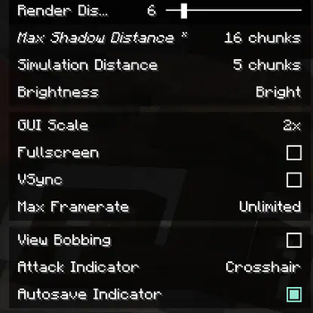 video general settings