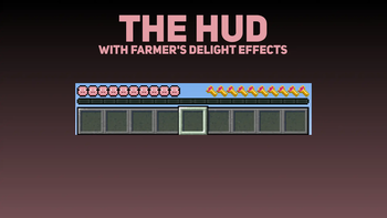 The HUD with Farmer's Delight
