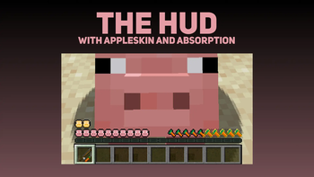 The HUD with AppleSkin