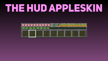 The HUD with AppleSkin