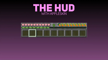 The HUD with AppleSkin