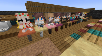 Wooden Tables and Plushies