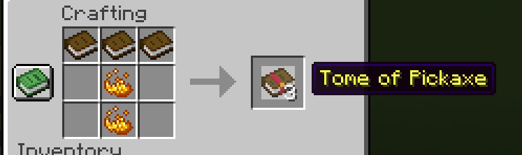 tome of pickaxe recipe