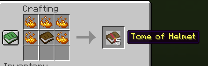 tome of helmet recipe