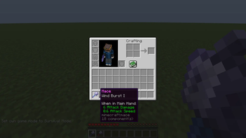 Inventory view (Wind Burst)