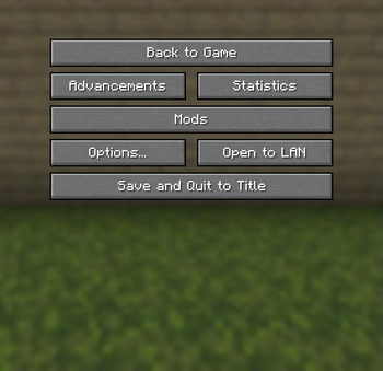 Clear pause menu