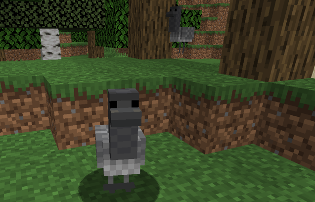 The LizardRock - Untitled Chicken Mod recreates Goose Game in Minecraft