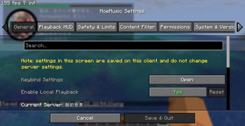 Settings UI