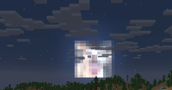 silly cat moon (just one of the moon phases!)