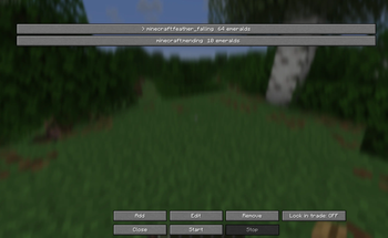 Villager Reroll Menu