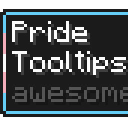 Transgender Pride Flag Tooltip (Frame-only 5-Color Turned)