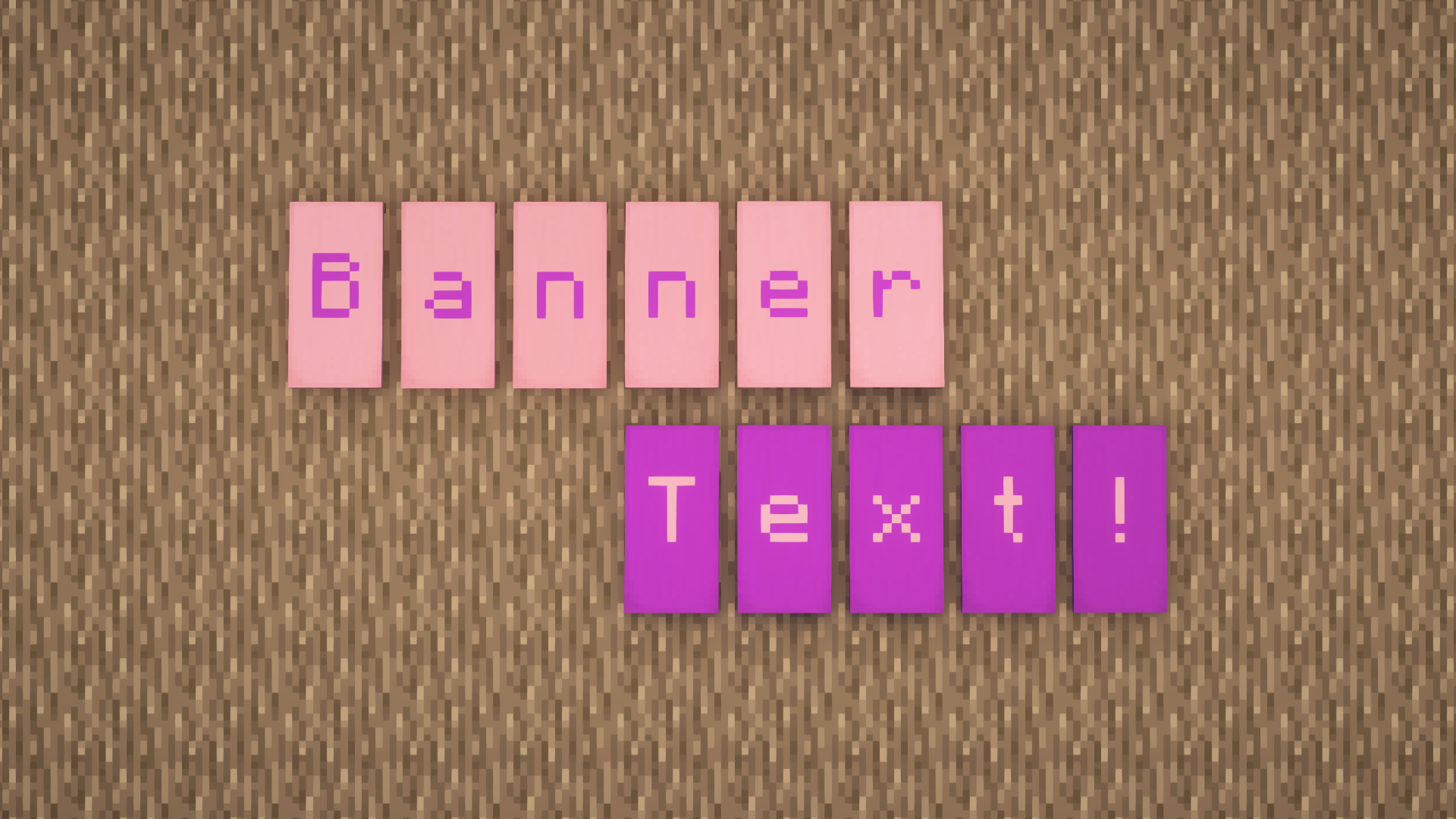 Banner Text - Minecraft Data Pack