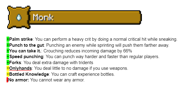 monk powers